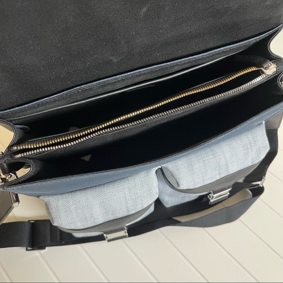 Want Les Essentiels Leather Canvas Durham Utility Messenger - Picture 6 of 7